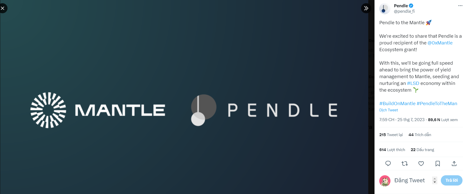 Mantle x Pendle