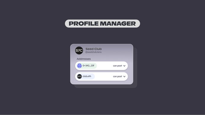 Profile Manager trên Lens Protocol V2