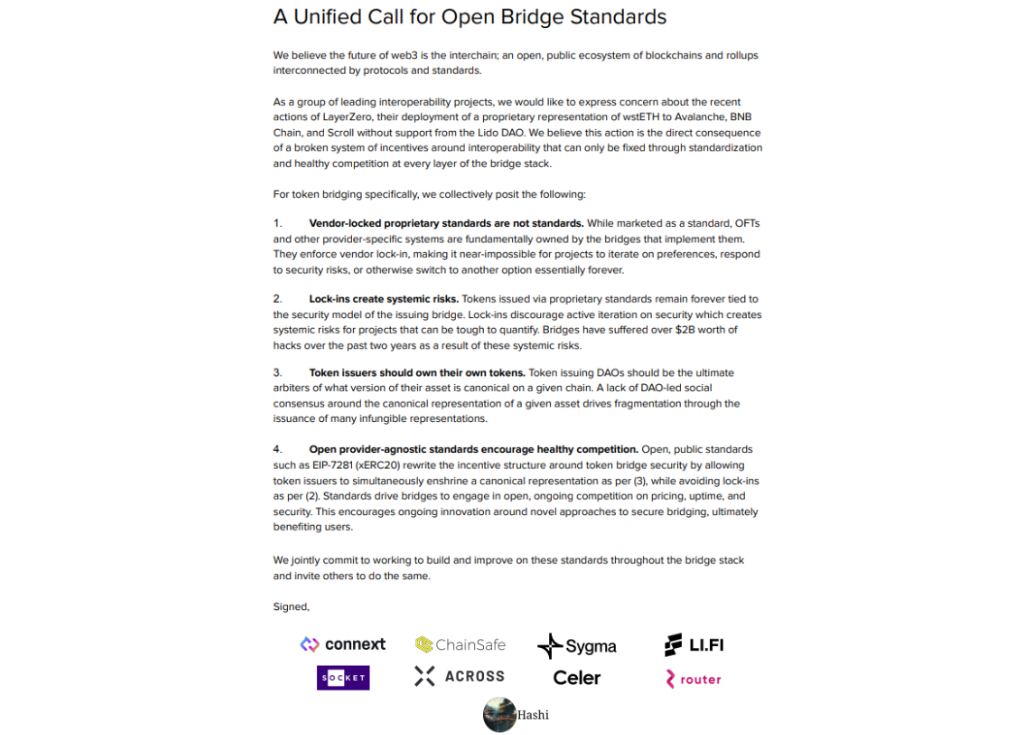 hợp đồng hợp tác của Connext với các Bridge khác