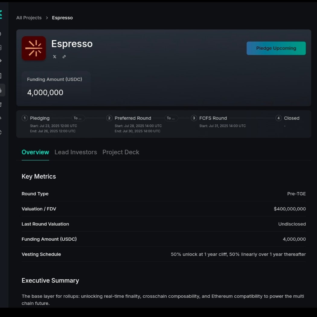 Espresso - Capital Launchpad