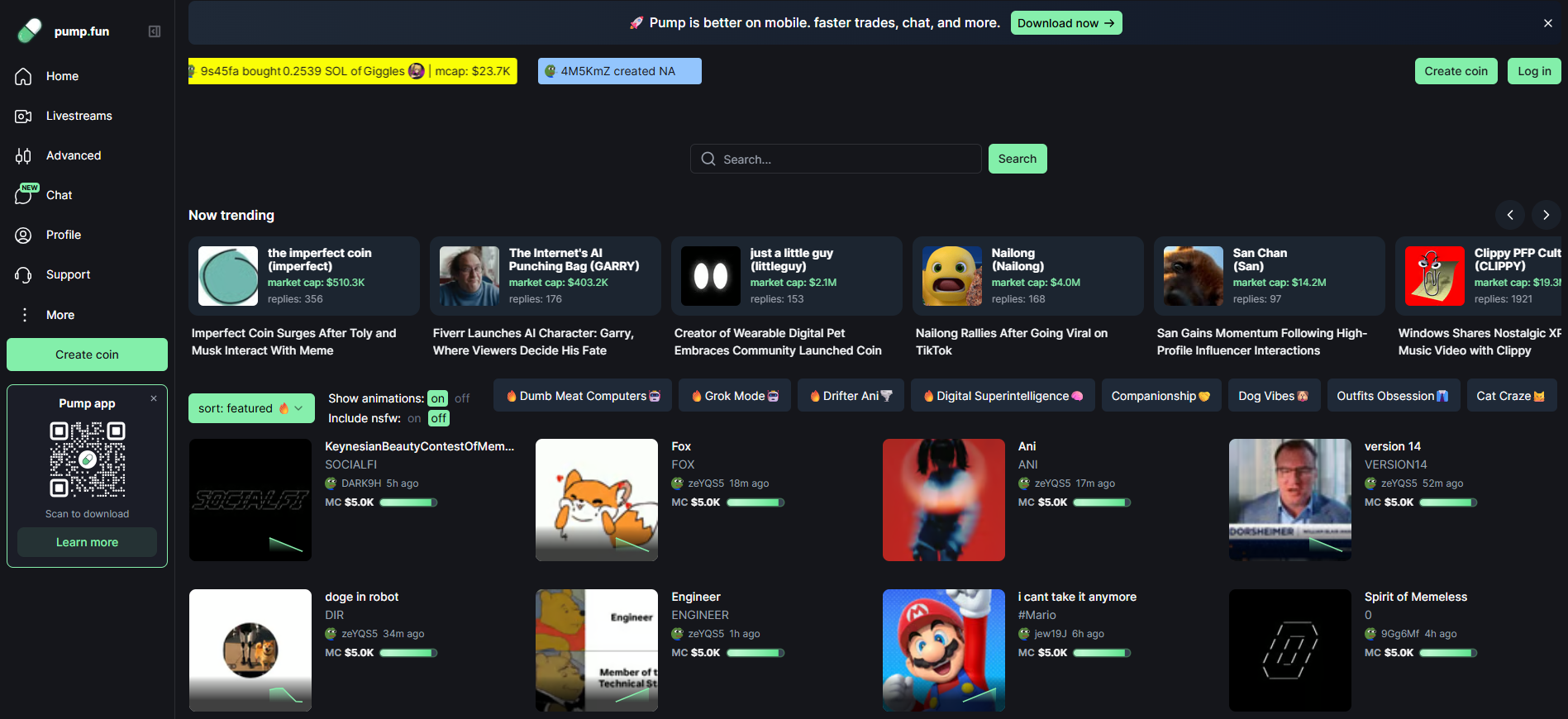 Tổng quan về Pump.fun Tổng quan về Pump.fun