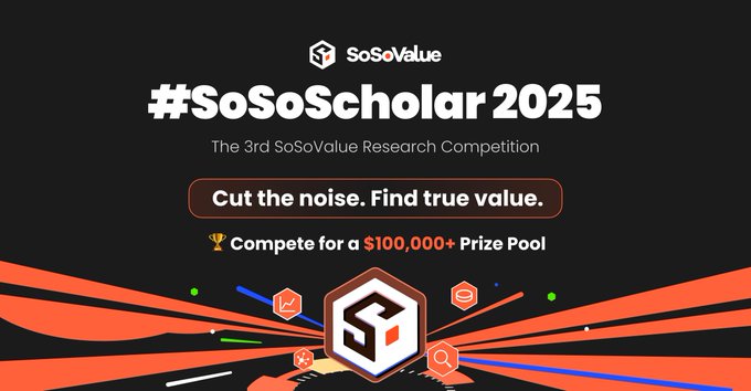 SoSoValue Khởi Động Cuộc Thi Research Competition Season 3 Với Giải Thưởng Kỷ Lục 100.000 USD